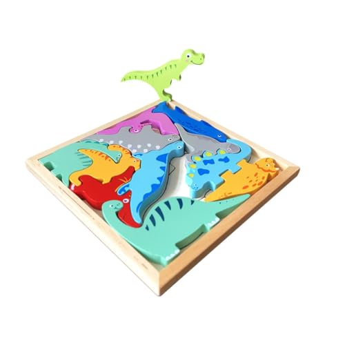 ERINGOGO Puzzle Lernspielzeug Für Kleinkinder Lernspielzeug Aus Holz Ausgleichsblöcke Kinder Blockieren Rätsel Kleinkind Zubehör Stapelspielzeug Produkte Für Kinder Baby Hölzern Tier von ERINGOGO