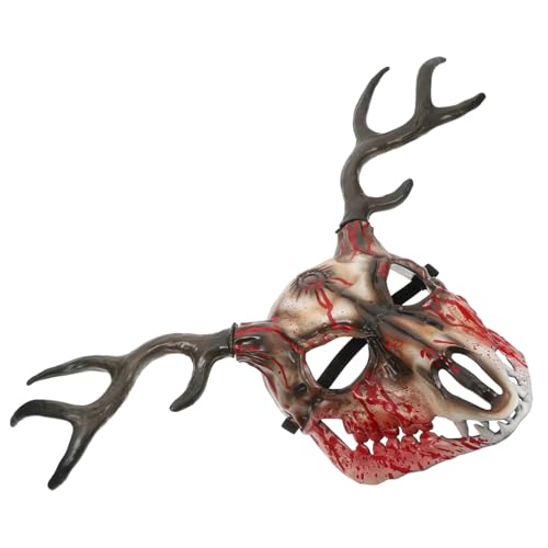 ERINGOGO Realistische Hirschgeweih Maske für Halloween und Maskerade Abnehmbare Tiermaske mit Detailreichem Design Atmungsaktiv und Komfortabel Cosplay Accessoire für Party und Aufführung ERINGOGO Realistische Hirschgeweih Maske für Halloween und Maskerade Abnehmbare Tiermaske mit Detailreichem Design Atmungsaktiv und Komfortabel Cosplay Accessoire für Party und Aufführung von ERINGOGO