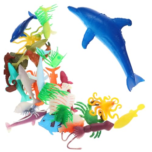 ERINGOGO Realistisches Spielzeugset 12-teilig Fisch Spielzeug Für Jungen Und Mädchen Ozeandekor Für Jungen Und Mädchen Pädagogische Simulation Tiermodelle von ERINGOGO