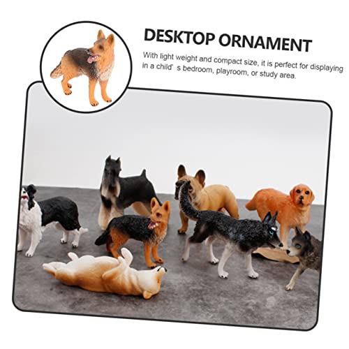 ERINGOGO Realistische PVC Hundefigur Modell Leichtes Tragbares Lernspielzeug Fördert Kreativität und Tiererkennung Stabile Deko für Zimmer und Spiel Sicher und Fein Verarbeitet von ERINGOGO