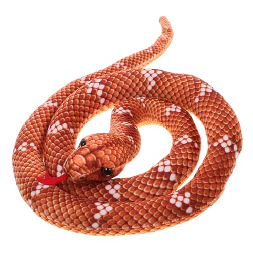 ERINGOGO Realistische Plüschschlange Großes Stofftier als Scherzspielzeug und Halloween Requisite Detailgetreue Fake Snake für Party Deko Geschenkidee und Rollenspiel ERINGOGO Realistische Plüschschlange Großes Stofftier als Scherzspielzeug und Halloween Requisite Detailgetreue Fake Snake für Party Deko Geschenkidee und Rollenspiel von ERINGOGO