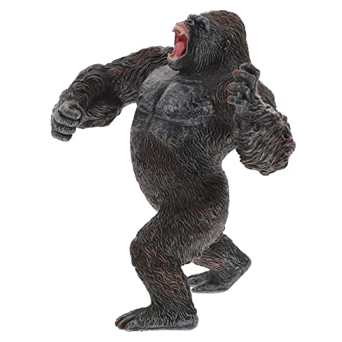 ERINGOGO Realistische Schwarze Schimpansen Figur aus Robustem Kunststoff Detailgetreues Wildtiermodell für Tragbares und Dekorative Tierfigur für Zuhause Schule und Garten von ERINGOGO