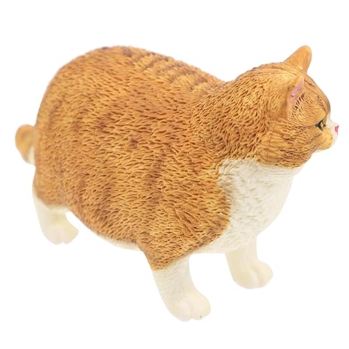 ERINGOGO Realistische Simulationskatze Figur Für Dekorative Katzenstatue Kleine Katzendekoration Für Kindergeburtstag Deko Süße Katzenfigur von ERINGOGO