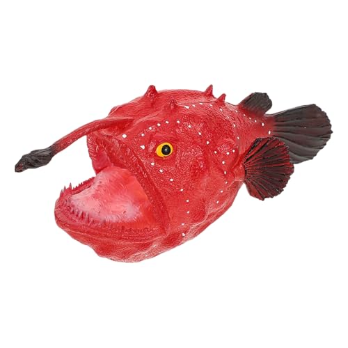 ERINGOGO Realistisches Anglerfisch Modellspielzeug Mini Meereslebewesen Figur für Pädagogisches Tier Lernspielzeug Robust Farbenfroh für Wissenschaft Party von ERINGOGO