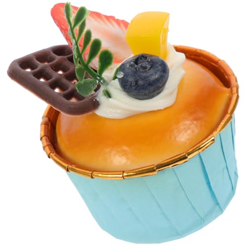 ERINGOGO Realistisches Künstliches Cupcake Modell aus Hochwertigem PU Kleines Dekoratives Dessert für Fensterdekoration Fotorequisit und Partydekoration Langlebig und Attraktiv von ERINGOGO