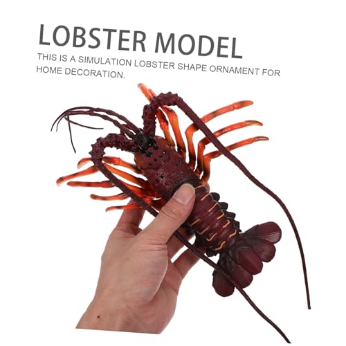 ERINGOGO Realistisches Lobster Ornament aus Robustem Kunststoff Naturgetreues Tiermodell für Fördert Kognitive Fähigkeiten und Natürliche Neugier Lernspielzeug und Dekoration von ERINGOGO