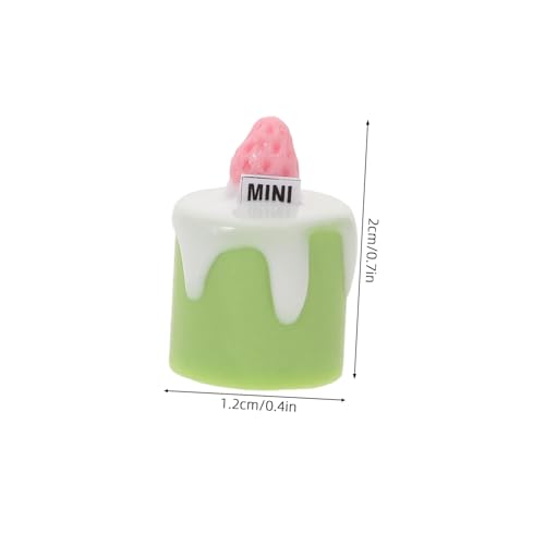 ERINGOGO Realistisches Mini Kuchenmodell Resin Künstliche Matcha Dessertdeko für Puppenhaus Vielseitig für Miniatur Bäckerei DIY Projekte Platzsparend und Reisetauglich ERINGOGO Realistisches Mini Kuchenmodell Resin Künstliche Matcha Dessertdeko für Puppenhaus Vielseitig für Miniatur Bäckerei DIY Projekte Platzsparend und Reisetauglich von ERINGOGO