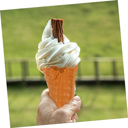 ERINGOGO Realistisches PVC Eistüten Modell Leichtes Stabiles Deko Eiscreme für Laden und Heimdekoration Lebensechtes Buntes Display Ornament Vielseitiges Shop von ERINGOGO