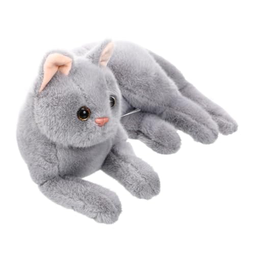 ERINGOGO Realistisches Plüschtier Katze Weiches Flauschiges Stofftier Haustier Sofa Dekoration von ERINGOGO