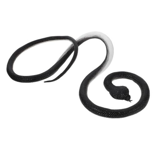 ERINGOGO Realistisches Schlangenspielzeug Schwarze Cobra Simulation Figur Lustiger Gartendeko Requisit Für Streichspaß Und Partydekoration ERINGOGO Realistisches Schlangenspielzeug Schwarze Cobra Simulation Figur Lustiger Gartendeko Requisit Für Streichspaß Und Partydekoration von ERINGOGO