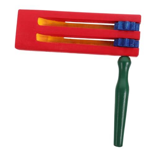 ERINGOGO Resonanzboden Aus Holz Ratsche Favorisieren Krachmacher Lärm Jubel Tragbar Streich Instrument Schlagzeug Für Unterrichten Party Noisemaker Geräuschmacher Hölzern von ERINGOGO