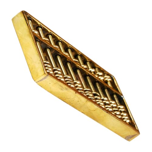 ERINGOGO Retro Miniatur Messing Ornament Bewegliche Zählhilfe und Antike Tischdekoration Dekorative Vintage Rechenmaschine für Büro Zuhause und Lernspielzeug von ERINGOGO