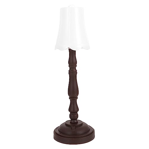 ERINGOGO Retro-Nachtlicht für kinderspielzeug Children Toys Miniaturdekoration Mini- -Stehlampe Zubehör tischlampe Puppenstuben-Stehleuchte Mini-Stehlampe Plastik Coffee von ERINGOGO