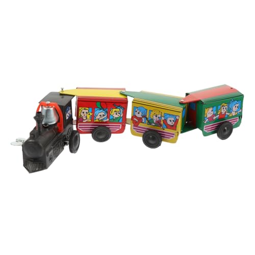 ERINGOGO Retro Wind Up Zugspielzeug Aus Cartoon Für Nostalgisches Mit Waggons Als Kinderspielzeug Für Jungen ERINGOGO Retro Wind Up Zugspielzeug Aus Cartoon Für Nostalgisches Mit Waggons Als Kinderspielzeug Für Jungen von ERINGOGO