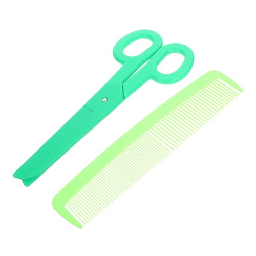 ERINGOGO Riesige Clown Schere und Jumbo Kamm Übergroße Grüne Kunststoff Requisiten für Halloween Karneval Cosplay Bühnenauftritte Leicht und Realistisch Gestaltet von ERINGOGO