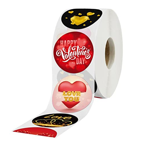 ERINGOGO Rollen Geschenkanhänger festlich Mobile valentingsgeschenke valentienstag stickern Geschenkaufkleber siegel Aufkleber -Blumenstrauß-Aufkleber PVC von ERINGOGO