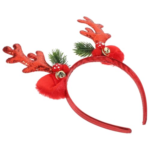 ERINGOGO Rotes Rentiergeweih Stirnband mit Glocken Weicher Festlicher Kopfschmuck für Weihnachten Kostüm und Bühnenparty Angenehmer Sitz Weihnachtsfeier Accessoire für Damen und Mädchen ERINGOGO Rotes Rentiergeweih Stirnband mit Glocken Weicher Festlicher Kopfschmuck für Weihnachten Kostüm und Bühnenparty Angenehmer Sitz Weihnachtsfeier Accessoire für Damen und Mädchen von ERINGOGO