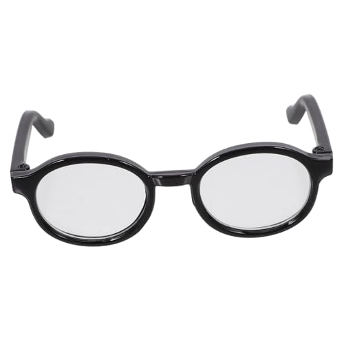 ERINGOGO Runde Puppenbrille Schwarzer Rahmen mit Transparenten Gläsern Dekorative Brille für Puppen Vielseitiges DIY Kostüm Accessoire für Puppenkleidung und Bastelprojekte ERINGOGO Runde Puppenbrille Schwarzer Rahmen mit Transparenten Gläsern Dekorative Brille für Puppen Vielseitiges DIY Kostüm Accessoire für Puppenkleidung und Bastelprojekte von ERINGOGO