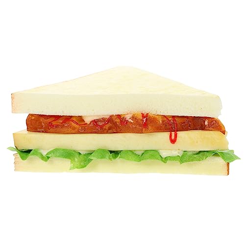 ERINGOGO Sandwich-Modell Künstlich Essen Simulations -Sandwich Lebensechte Brotfotografie-Requisite Brot-Lebensmittel-Modell Sandwich-simulationsmodell Brotfälschung Simulationsfutter Pu ERINGOGO Sandwich-Modell Künstlich Essen Simulations -Sandwich Lebensechte Brotfotografie-Requisite Brot-Lebensmittel-Modell Sandwich-simulationsmodell Brotfälschung Simulationsfutter Pu von ERINGOGO