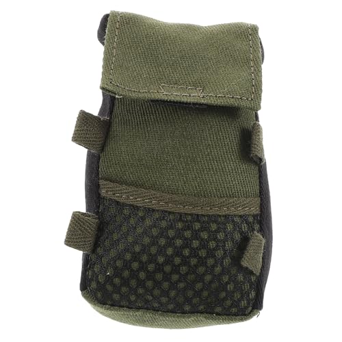 ERINGOGO Scale Rucksack für Puppen und Actionfiguren Militärgrüner Miniatur Rucksack mit Tennisbeutel Design Vielseitig Einsetzbar für Sammelfiguren und Rollenspiele von ERINGOGO