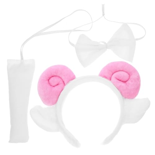 ERINGOGO Schaf Kostüm mit Weichem Stirnband Schleife und Komfortable Tierkostüm Accessoires für Damen Geeignet für Halloween Cosplay und Party ERINGOGO Schaf Kostüm mit Weichem Stirnband Schleife und Komfortable Tierkostüm Accessoires für Damen Geeignet für Halloween Cosplay und Party von ERINGOGO