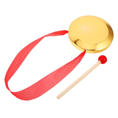 ERINGOGO Schlagzeug Tamburin-Becken Musikinstrument für Mini-Operengong Musik für musikinstrumente für chinesisches Instrument Musikinstrument Tamburin Mini-Gong Kupfer von ERINGOGO
