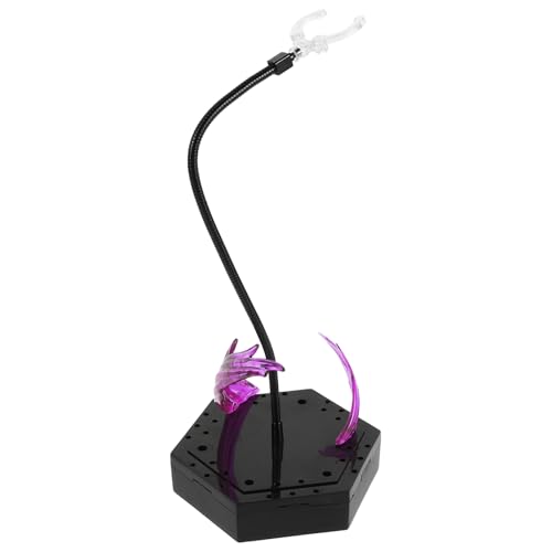 ERINGOGO Schlangenknochenstent Aktionsfigurhalter Action-Figuren-Regal Puppenständer Figur Steht Figurenständer Display Actionfiguren Stehen Figurenhalter Plastik Violett von ERINGOGO