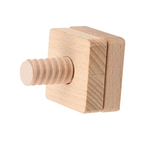 ERINGOGO Schraubspielzeug aus Hochwertigem Holz Geometrisches Formpaarungsspiel Sicherer Montessori Lernspielzeug für Kleinkinder Motorikfördernd und Langlebig von ERINGOGO