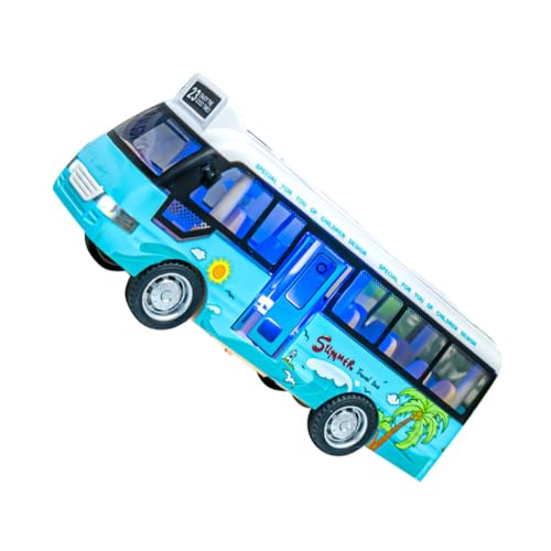 ERINGOGO Schulbus Licht und Sound Pädagogisches Busmodell für Simuliertes mit Öffnenden Türen für Kreatives und Lernförderung von ERINGOGO
