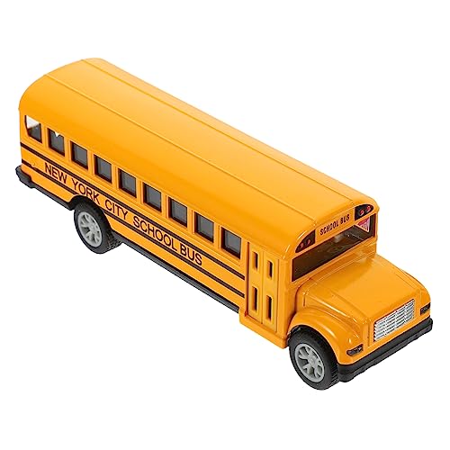ERINGOGO Minibus-Spielzeug Schulbus Rückziehauto Für Kleinkinder Realistisches Schulbusmodell Spielzeug Druckguss-rückziehlegierung Keine Batterie Erforderlich von ERINGOGO