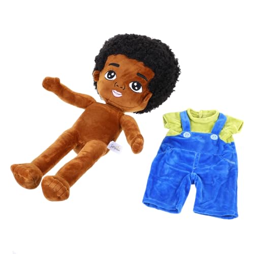 ERINGOGO Afrikanische Plüsch-babypuppe Realistisches Stofftier Für Neugeborene Jungen Puppen Kinder Jungen Babyspielzeug von ERINGOGO