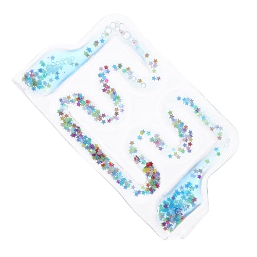 ERINGOGO Sensorisches labyrinthspielzeug für Kleinkinder Stressabbauendes Wiederverwendbares Puzzle mit Glitzereffekt Fördert Feinmotorik und Konzentration Leicht und Langlebig für von ERINGOGO