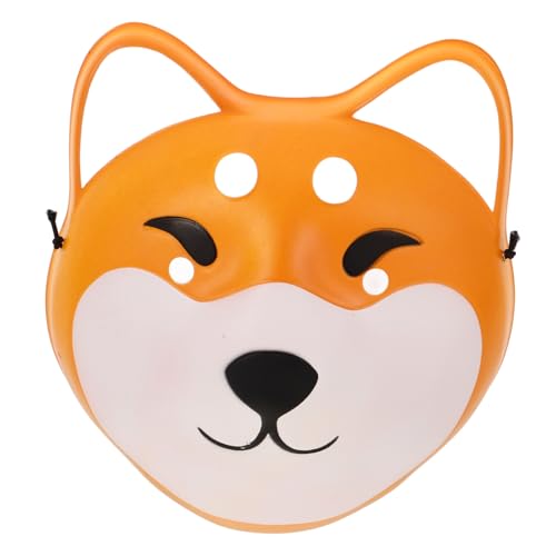 ERINGOGO Shiba Inu-maske Tier-cosplay-maske Vintage Halloween-maske Maskenstütze Requisiten Für Halloween-masken Tiermaske Für Party Kostüm Maske Hundegeburtstagsfeier Vorräte Plastik von ERINGOGO