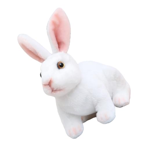 ERINGOGO Simulation Kaninchenpuppe Tierspielzeug Hase klein knuddelig lustige Plüschtiere süße Stoffkaninchen Stofftierkaninchen Kuscheltier Süßes Stofftier PP Baumwolle Weiß ERINGOGO Simulation Kaninchenpuppe Tierspielzeug Hase klein knuddelig lustige Plüschtiere süße Stoffkaninchen Stofftierkaninchen Kuscheltier Süßes Stofftier PP Baumwolle Weiß von ERINGOGO
