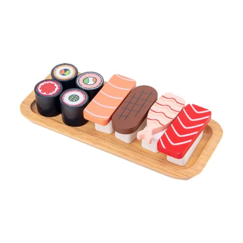 ERINGOGO Simulation Sushi aus Holz Farbenfrohes Sicheres Lernspielzeug für Fördert Aufmerksamkeit Beobachtung und Motorische Fähigkeiten Pädagogisches Rollenspielzeug ERINGOGO Simulation Sushi aus Holz Farbenfrohes Sicheres Lernspielzeug für Fördert Aufmerksamkeit Beobachtung und Motorische Fähigkeiten Pädagogisches Rollenspielzeug von ERINGOGO