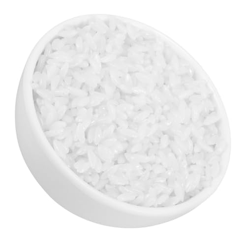 ERINGOGO Simulation gekochter Reis gefälschtes Essen Weiß realistisches Reismodell Dekoration für Küche Steamed Rice Dekoration realistisches Spielfutter Fotografie-Requisiten PVC von ERINGOGO