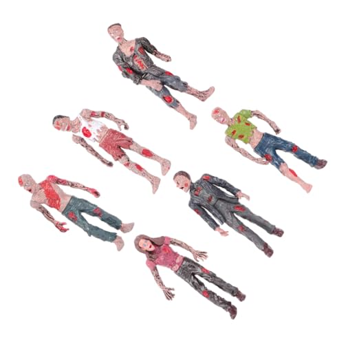 ERINGOGO Simulierte Mini Zombie Figur Beweglich Detailreiches Kunststoffmodell Leichte Halloween Dekoration Langlebig Realistische Design Party Bühne Geisterhaus von ERINGOGO