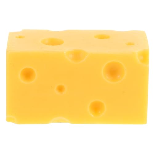 ERINGOGO Simuliertes Käsemodell Anzeige Gefälschter Kuchen Fälschung Käsekuchen Requisiten Zur Lebensmitteldekoration Künstlich Mini-Essen Gefälschtes Käsemodell Falsches Käse Yellow Harz von ERINGOGO