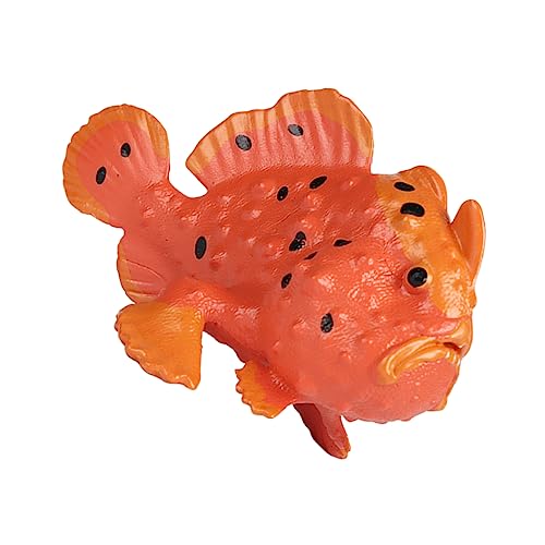 ERINGOGO Simuliertes Steinfisch Modell Tier Dekoration aus Hochwertigem Kunststoff für Aquarium und Realistisches Design für Kreative Lernspiele von ERINGOGO