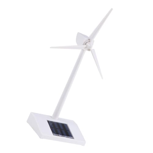 ERINGOGO Solarbetriebene Windmühle Modell aus Abs Weiß Einfacher Zusammenbau ohne Batterie Lernspielzeug für Schreibtischdekoration für Büro und Zuhause ERINGOGO Solarbetriebene Windmühle Modell aus Abs Weiß Einfacher Zusammenbau ohne Batterie Lernspielzeug für Schreibtischdekoration für Büro und Zuhause von ERINGOGO