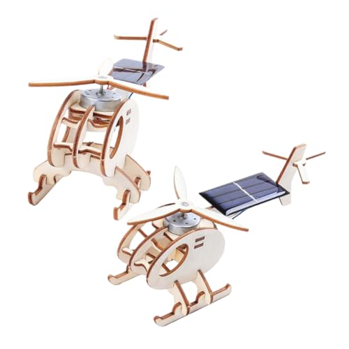ERINGOGO Solarflugzeuge kinderspielzeug bastelset für technisches Kreatives DIY Holzhandwerk für Holzhandwerk zum Bemalen Kunststoff- und Metallkomponenten von ERINGOGO