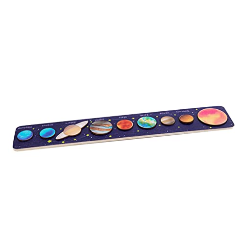 ERINGOGO Sonnensystem Puzzle Planeten Holzpuzzle Pädagogisch Kognitives Matchspiel für Kleinkinder Montessori Lernspielzeug Weltraum Puzzle für Frühe Bildung von ERINGOGO