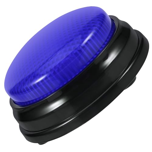 ERINGOGO Sound und Licht Button mit Alarmton Elektrischer Party und Wettbewerbsknopf Blaues Quizspiel Accessoire für Erwachsene und Spieleabende von ERINGOGO