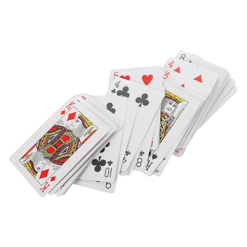 ERINGOGO Spielkarten in Blindenschrift Kartenspiel Taktile Spielkarten Blindenschrift-Lernkarten Großdruckkarten für Blinde Braille-Spiele riesige Spielkarten übergroße Spielkarten Papier von ERINGOGO