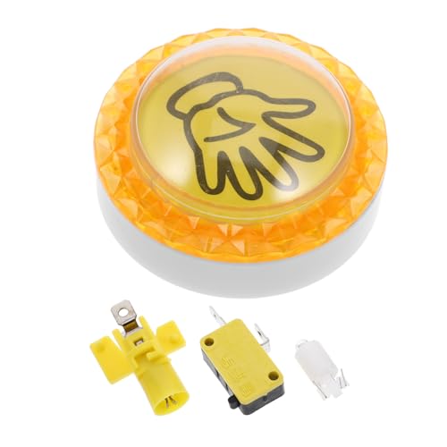 ERINGOGO Spielknopf Buzzer Kein Knopf Ton Spiel Tanzparty Knopf Spieleabend Klassenzimmer Türklingel Für Showknopf Hundeknöpfe Talk Trivia Spiel Buzzer Knopf Kunststoff Gelb von ERINGOGO