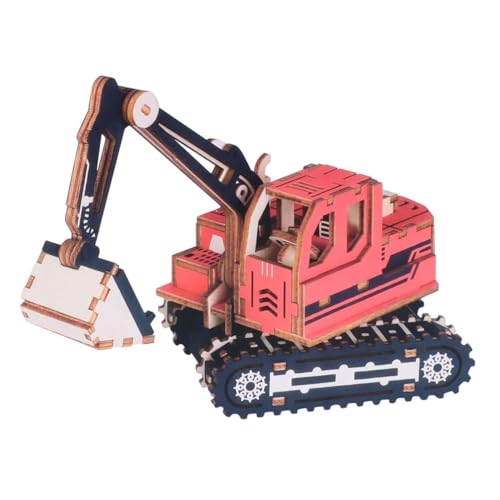 ERINGOGO Spielzeugauto Aus Holz 3D-Puzzle Aus Holz Montagewagen Rot Hölzern ERINGOGO Spielzeugauto Aus Holz 3D-Puzzle Aus Holz Montagewagen Rot Hölzern von ERINGOGO