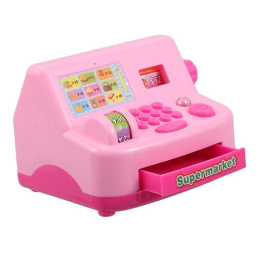 ERINGOGO Spielzeugkasse Lernspielzeug Tragbare Mini Registrierkasse für Vorschulkinder mit Mathematischen und Sozialen Fähigkeiten Logisches Denken und Teamspiel von ERINGOGO