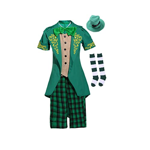 ERINGOGO Mädchenkostüm Hut Hose Outfit Für St. Patricks Day Halloween Festival ERINGOGO Mädchenkostüm Hut Hose Outfit Für St. Patricks Day Halloween Festival von ERINGOGO