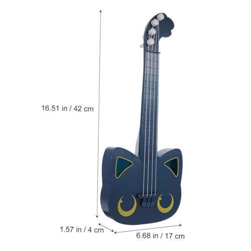 ERINGOGO Stabile Kreative Ukulele mit Saiten Katzenmotiviertes Gitarrenmusikinstrument für Fördert Musikalische Entwicklung und Kindliche Kreativität ERINGOGO Stabile Kreative Ukulele mit Saiten Katzenmotiviertes Gitarrenmusikinstrument für Fördert Musikalische Entwicklung und Kindliche Kreativität von ERINGOGO