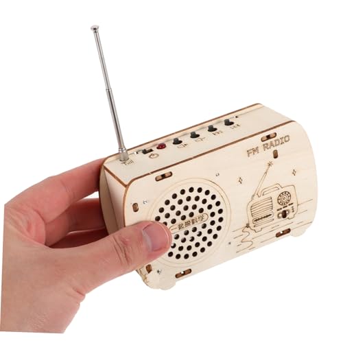 ERINGOGO Stem Holz Radiobausatz für DIY Elektronik Experimentierkasten Pädagogisches Wissenschaftsspielzeug zum Lernen und Forschen für Junge von ERINGOGO